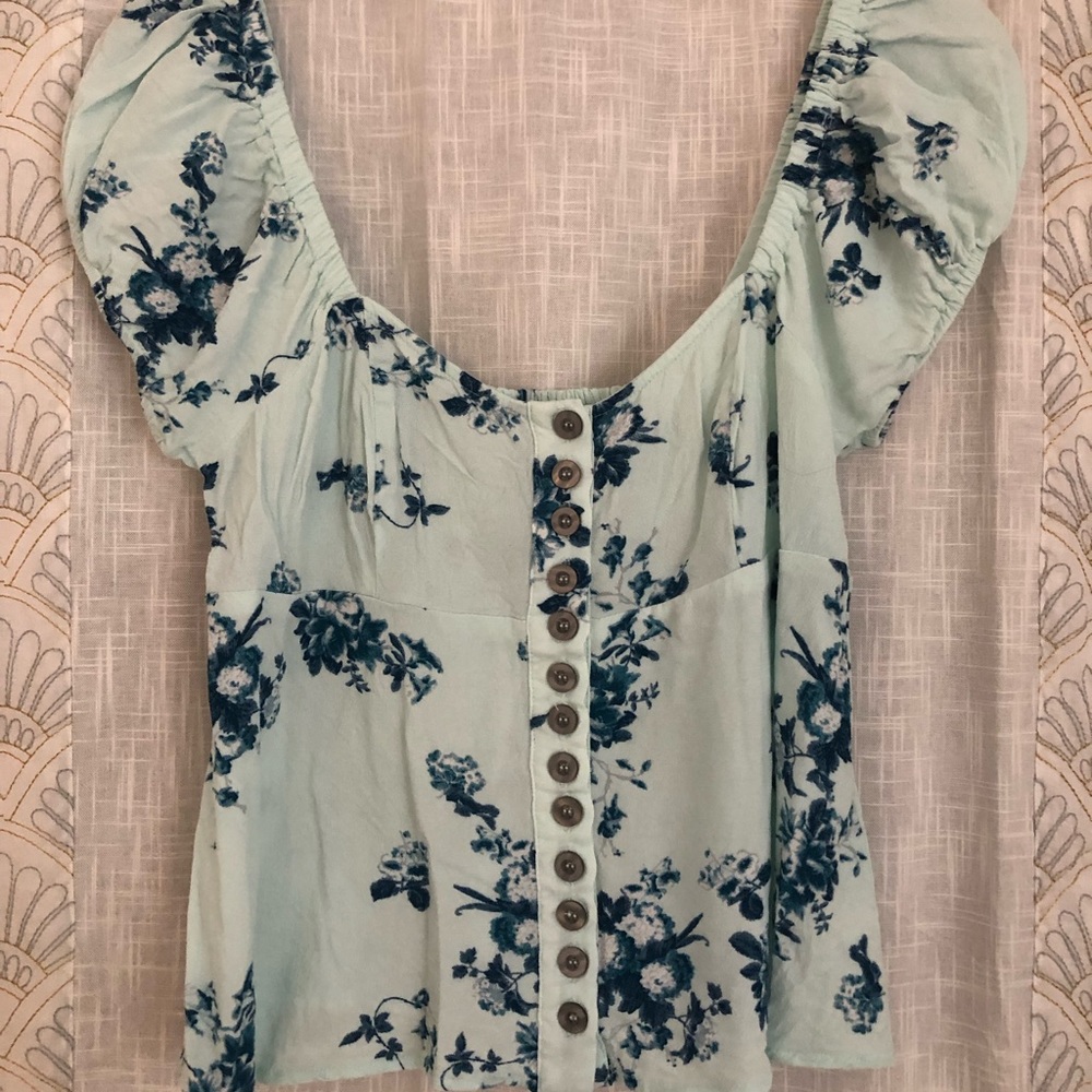 Floral Free People blouse